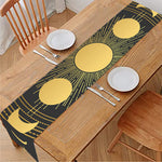 Sun And Moon Phase Print Table Runner