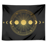 Sun And Moon Phase Print Tapestry