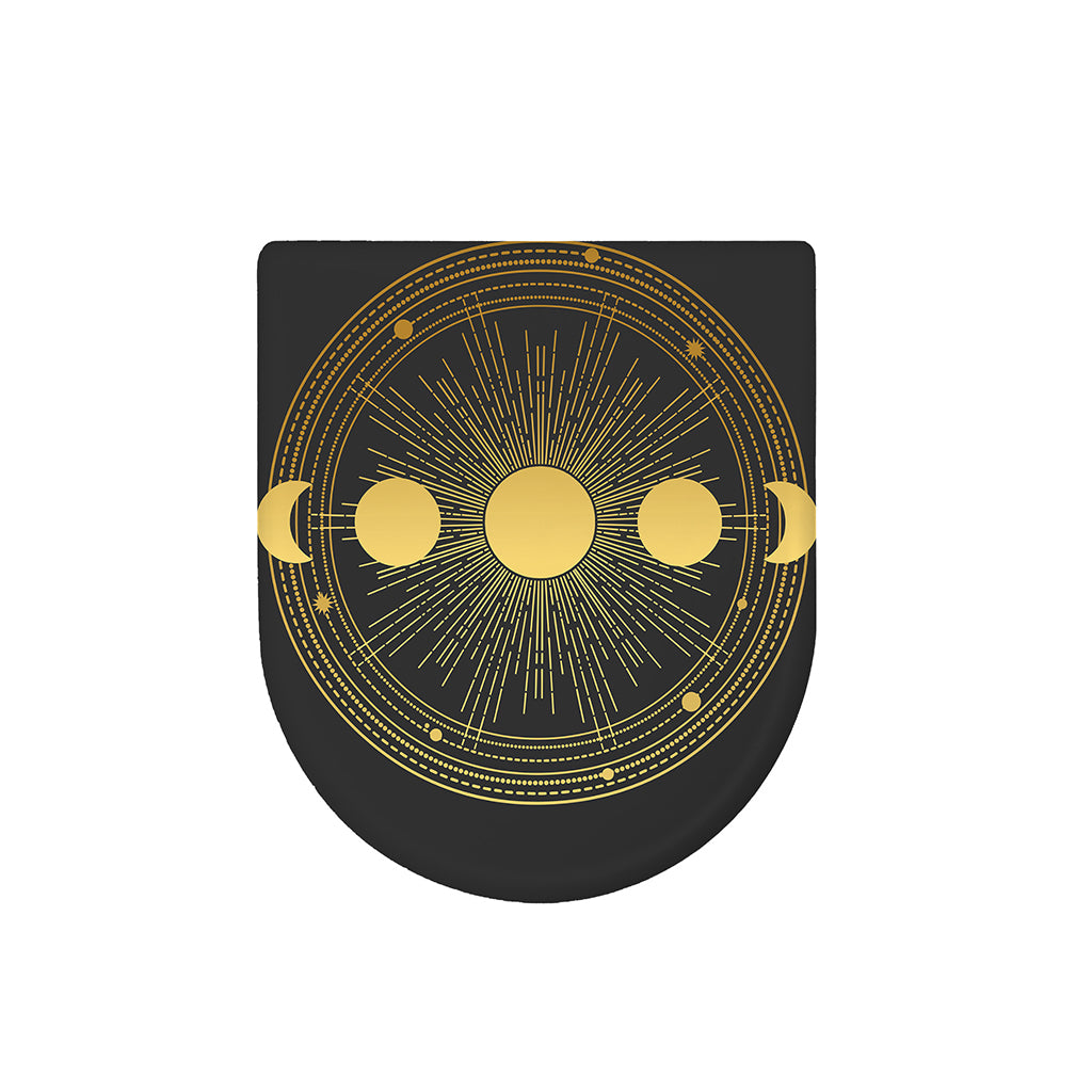 Sun And Moon Phase Print Toilet Lid Cover