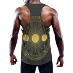 Sun And Moon Phase Print Training Tank Top