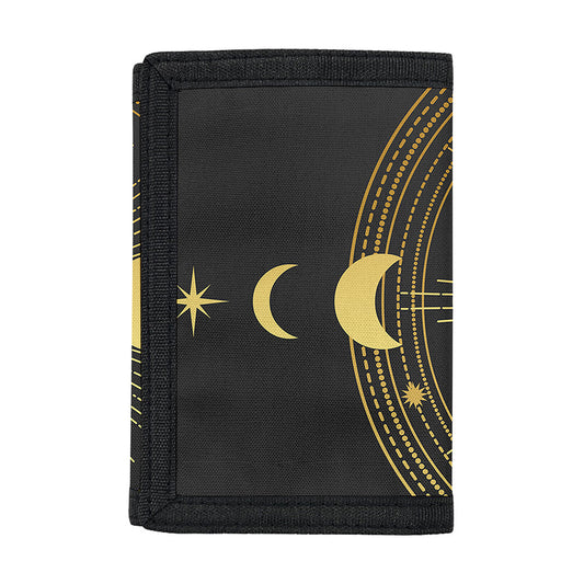 Sun And Moon Phase Print Trifold Wallet