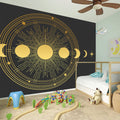 Sun And Moon Phase Print Wall Sticker