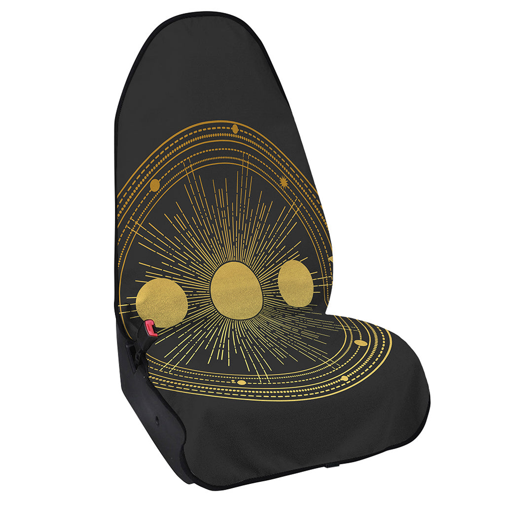 Sun And Moon Phase Print Waterproof Car Seat Cover