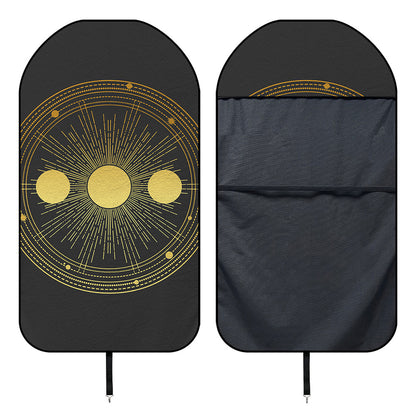 Sun And Moon Phase Print Waterproof Car Seat Cover