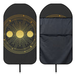 Sun And Moon Phase Print Waterproof Car Seat Cover