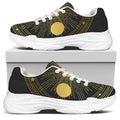 Sun And Moon Phase Print White Chunky Shoes