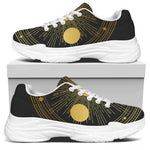 Sun And Moon Phase Print White Chunky Shoes