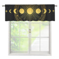 Sun And Moon Phase Print Window Valance
