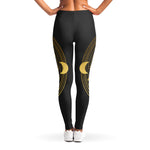 Sun And Moon Phase Print Women's Leggings