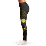 Sun And Moon Phase Print Women's Leggings