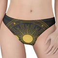 Sun And Moon Phase Print Women's Thong