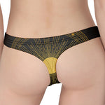 Sun And Moon Phase Print Women's Thong