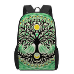 Sun And Moon Yggdrasil Print 17 Inch Backpack