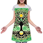 Sun And Moon Yggdrasil Print Adjustable Apron