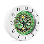 Sun And Moon Yggdrasil Print Alarm Clock