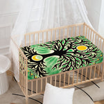 Sun And Moon Yggdrasil Print Baby Crib Sheet