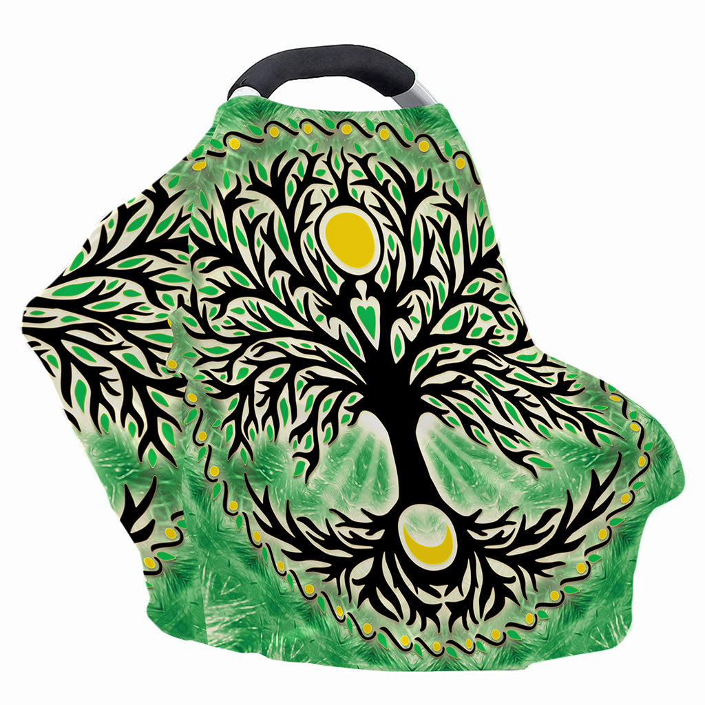 Sun And Moon Yggdrasil Print Baby Seat Cover