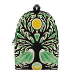 Sun And Moon Yggdrasil Print Backpack