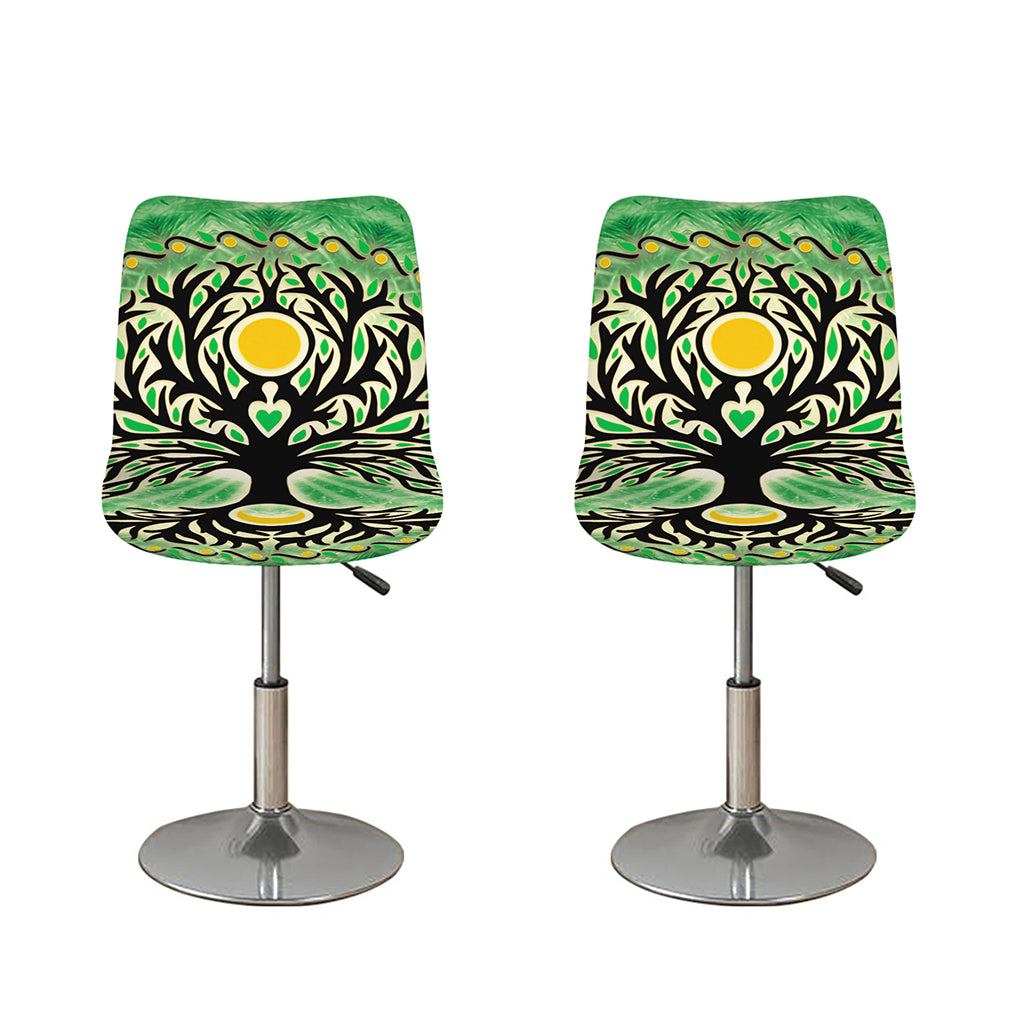 Sun And Moon Yggdrasil Print Bar Stool Covers