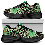 Sun And Moon Yggdrasil Print Black Chunky Shoes