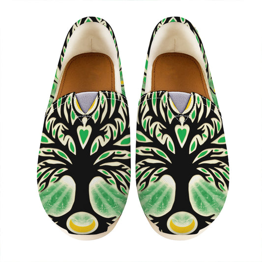 Sun And Moon Yggdrasil Print Casual Shoes