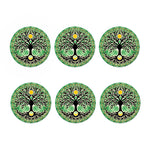 Sun And Moon Yggdrasil Print Coaster Set