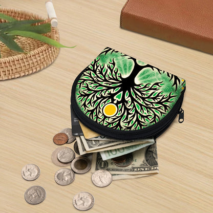 Sun And Moon Yggdrasil Print Coin Purse