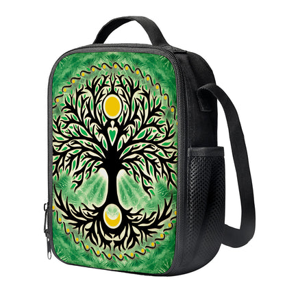 Sun And Moon Yggdrasil Print Crossbody Lunch Bag