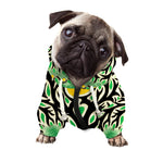 Sun And Moon Yggdrasil Print Dog Zip Up Hoodie