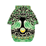 Sun And Moon Yggdrasil Print Dog Zip Up Hoodie