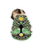 Sun And Moon Yggdrasil Print Dog Zip Up Jacket
