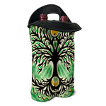 Sun And Moon Yggdrasil Print Double Neoprene Wine Tote