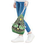 Sun And Moon Yggdrasil Print Drawstring Bag