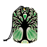 Sun And Moon Yggdrasil Print Drawstring Makeup Bag