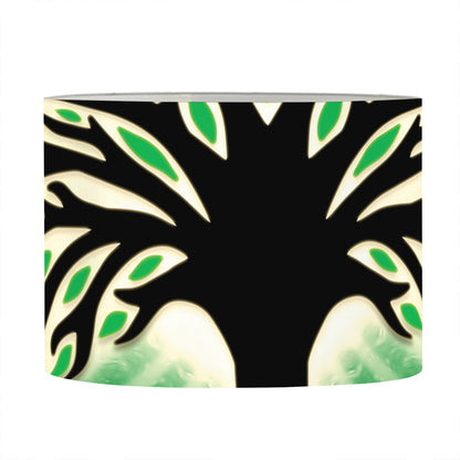 Sun And Moon Yggdrasil Print Drum Lamp Shade