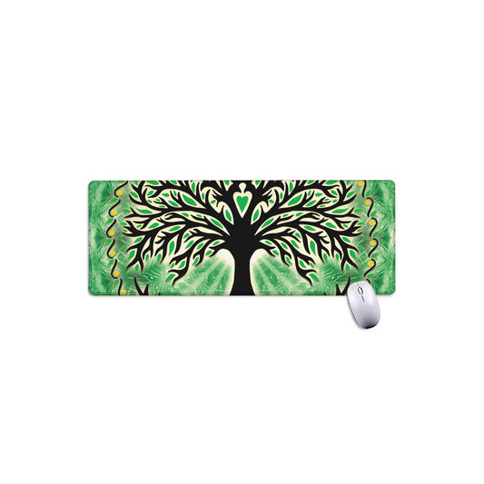 Sun And Moon Yggdrasil Print Extended Mouse Pad