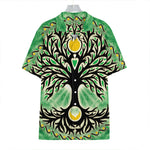 Sun And Moon Yggdrasil Print Hawaiian Shirt
