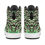 Sun And Moon Yggdrasil Print High Top Leather Sneakers