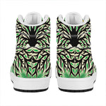 Sun And Moon Yggdrasil Print High Top Leather Sneakers