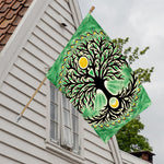 Sun And Moon Yggdrasil Print House Flag