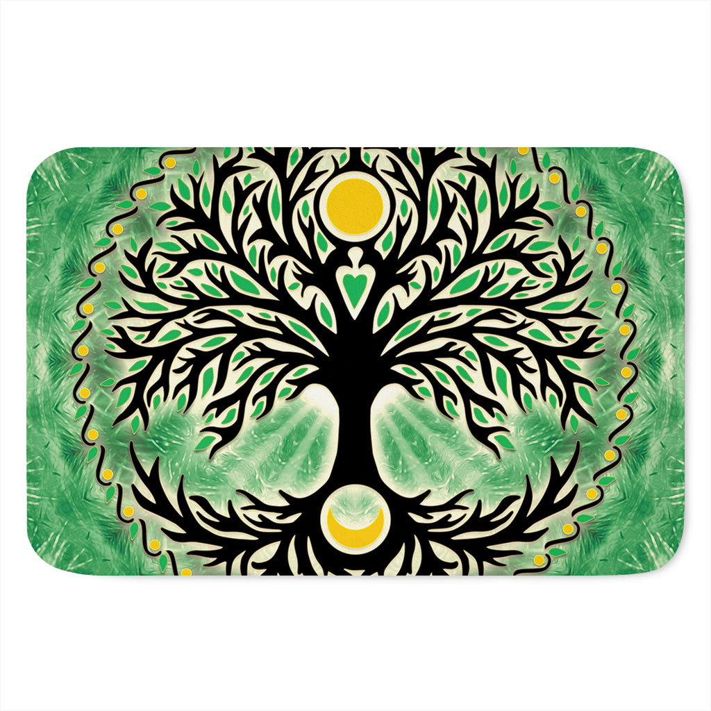 Sun And Moon Yggdrasil Print Indoor Door Mat