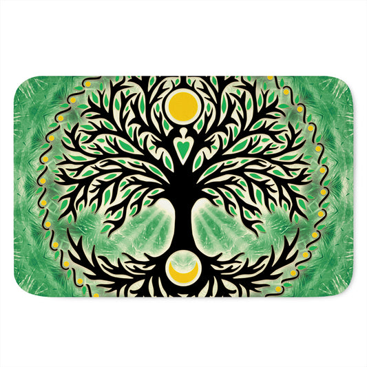 Sun And Moon Yggdrasil Print Indoor Door Mat