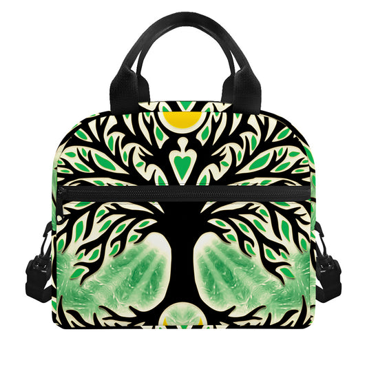 Sun And Moon Yggdrasil Print Insulated Lunch Bag