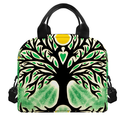 Sun And Moon Yggdrasil Print Insulated Lunch Bag