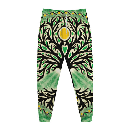 Sun And Moon Yggdrasil Print Jogger Pants