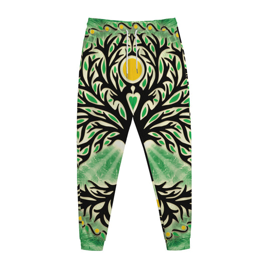 Sun And Moon Yggdrasil Print Jogger Pants