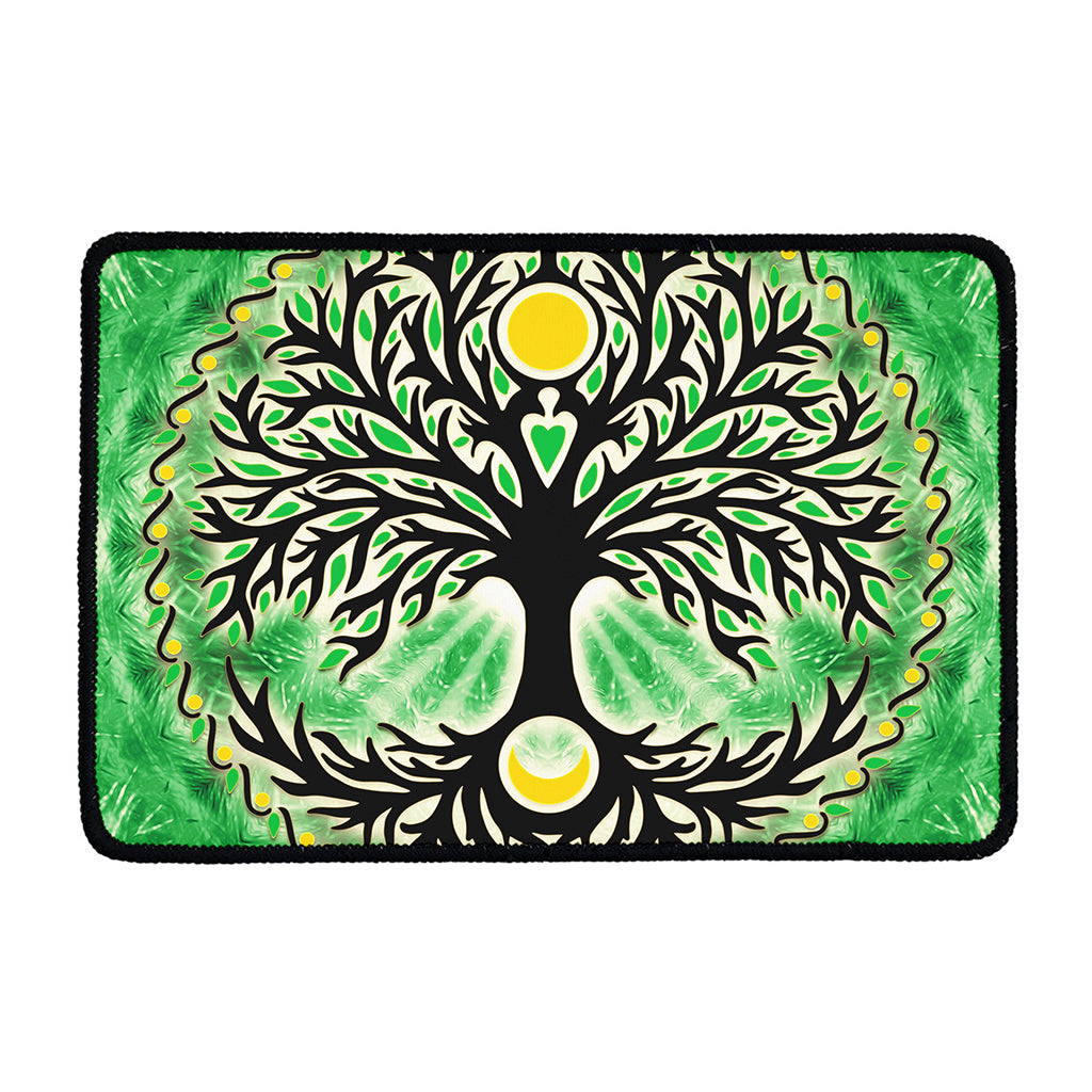 Sun And Moon Yggdrasil Print Kitchen Mat