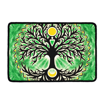 Sun And Moon Yggdrasil Print Kitchen Mat