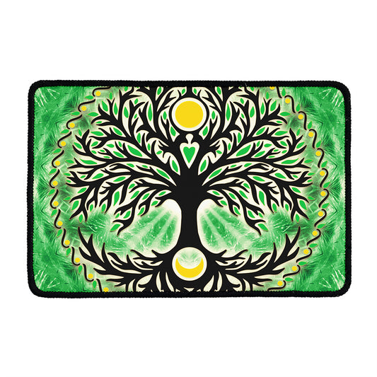 Sun And Moon Yggdrasil Print Kitchen Mat
