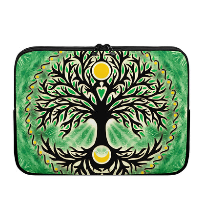 Sun And Moon Yggdrasil Print Laptop Sleeve